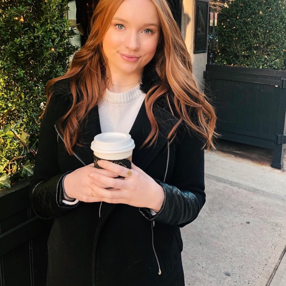 Faux Fur and Leather Winter Coat